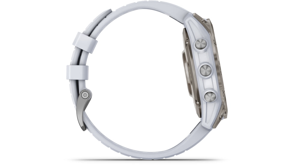 Garmin Epix Pro Gen 2 - Sapphire Edition Watches, 47mm, Titanium w/ Whitestone Band, 010-02803-20