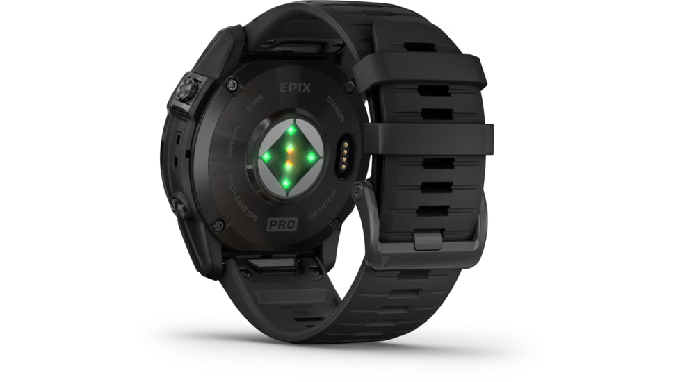 Garmin Epix Pro Gen 2 - Sapphire Edition Watches, 51mm, Carbon Gray DLC Titanium w/ Black Band, 010-02804-00