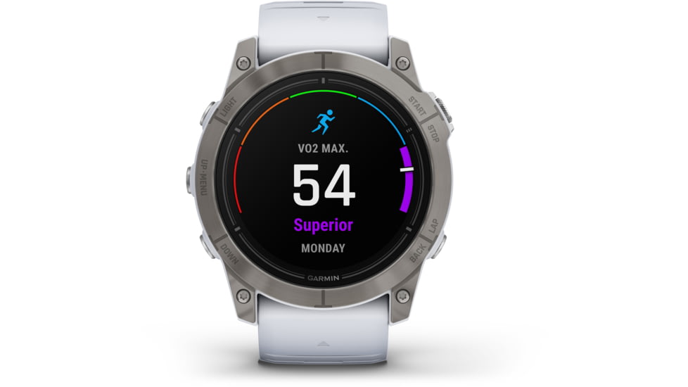 Garmin Epix Pro Gen 2 - Sapphire Edition Watches, 51mm, Titanium w/ Whitestone Band, 010-02804-10