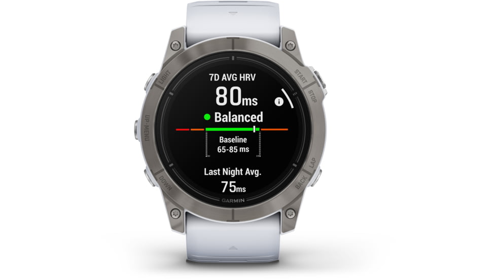 Garmin Epix Pro Gen 2 - Sapphire Edition Watches, 51mm, Titanium w/ Whitestone Band, 010-02804-10