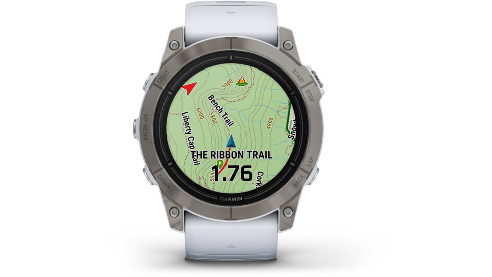 Garmin Epix Pro Gen 2 - Sapphire Edition Watches, 51mm, Titanium w/ Whitestone Band, 010-02804-10