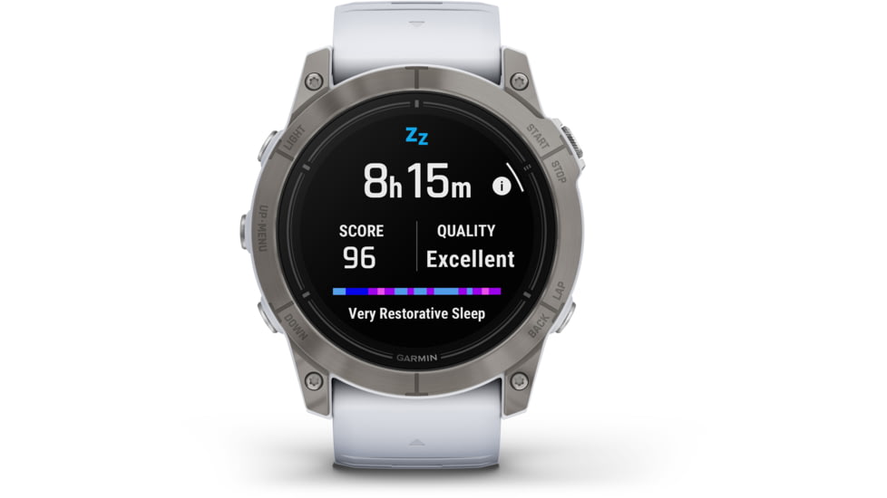 Garmin Epix Pro Gen 2 - Sapphire Edition Watches, 51mm, Titanium w/ Whitestone Band, 010-02804-10