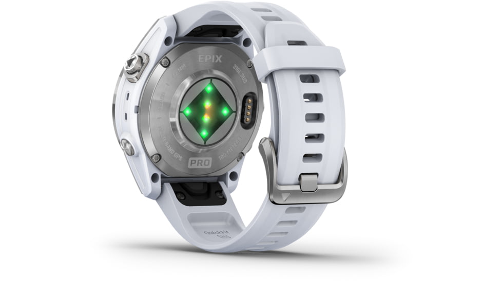 Garmin Epix Pro Gen 2 - Standard Edition Watches, 42mm, Silver w/ Whitestone Band, 010-02802-00