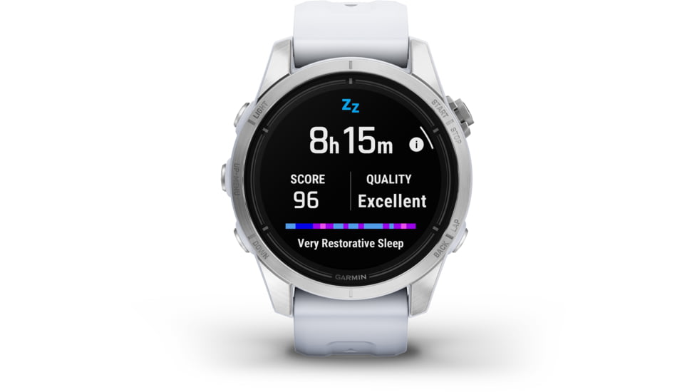 Garmin Epix Pro Gen 2 - Standard Edition Watches, 42mm, Silver w/ Whitestone Band, 010-02802-00