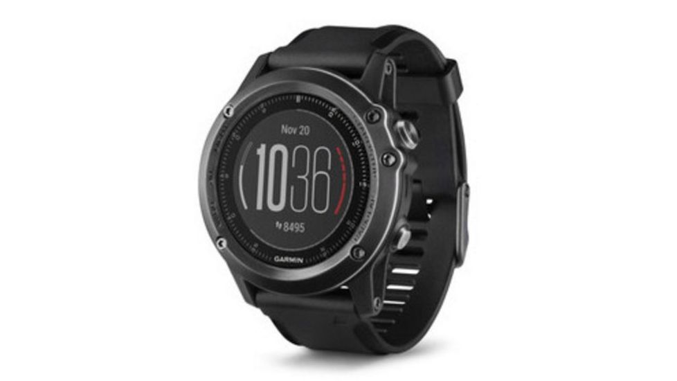 Garmin Fenix 3 HR GPS Training Watch,Gray,Black Silicone Band 010-01338-70