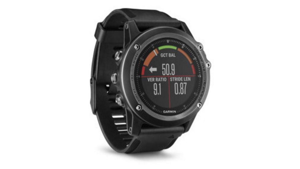 Garmin Fenix 3 HR GPS Training Watch,Gray,Black Silicone Band 010-01338-70