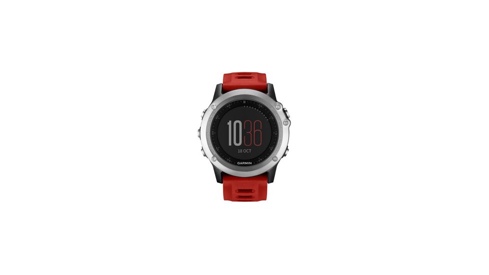 Garmin Fenix 3 Multisport Training GPS Watch Bundle,Red w/HRM-Run Monitor 010-01338-15