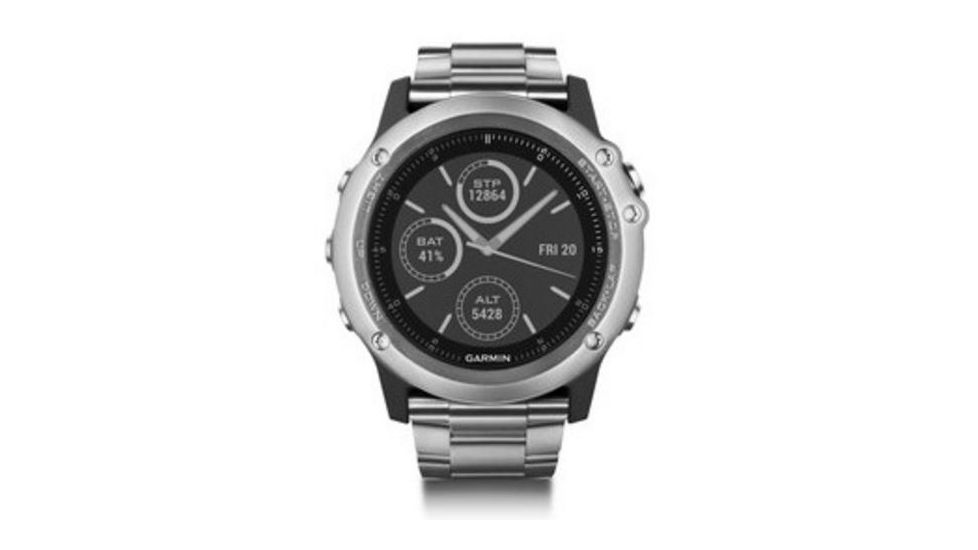 Garmin Fenix 3 Sapphire GPS Training Watch,Titanium Bezel w/Titanium Band 010-01338-40