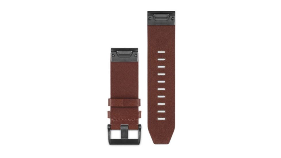 Garmin Fenix 5 22mm QuickFit Leather Band, Brown 010-12496-05
