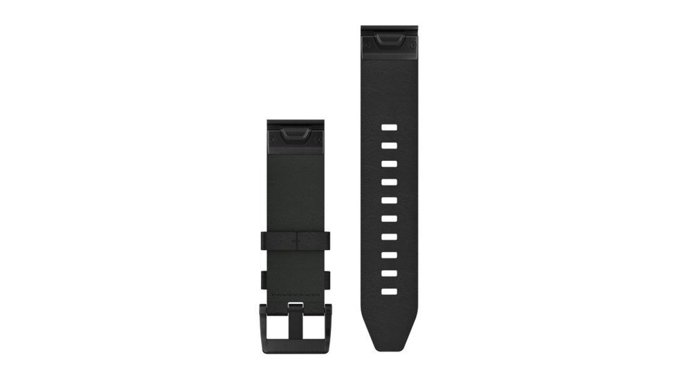Garmin Fenix 5 Plus 22mm QuickFit Leather Band, Black 010-12740-01