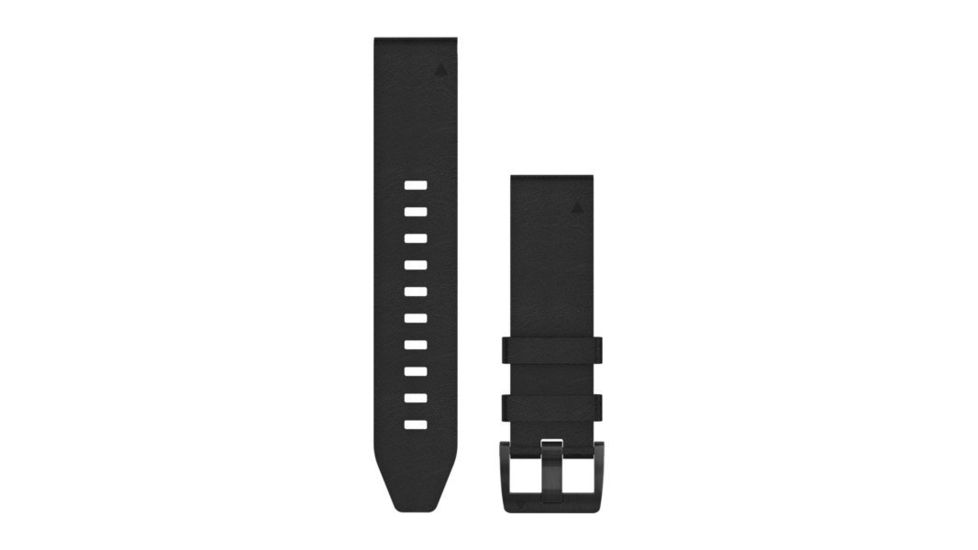 Garmin Fenix 5 Plus 22mm QuickFit Leather Band, Black 010-12740-01
