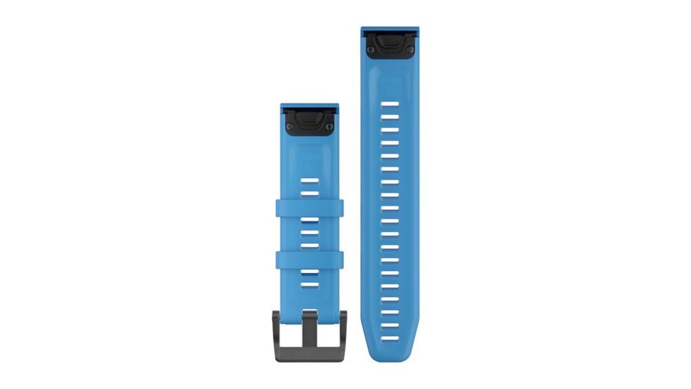 Garmin Fenix 5 Plus 22mm QuickFit Silicone Band, Cyan Blue 010-12740-03