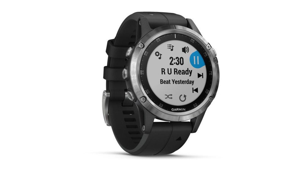 Garmin Fenix 5 Plus, Glass, GPS Watch, NA, Black/Silver 010-01988-10