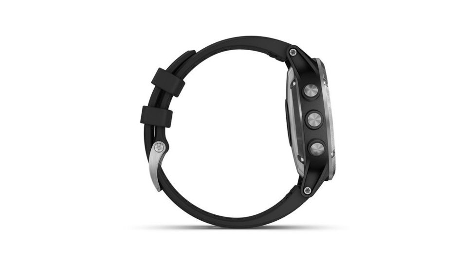 Garmin Fenix 5 Plus, Glass, GPS Watch, NA, Black/Silver 010-01988-10