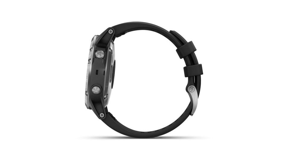 Garmin Fenix 5 Plus, Glass, GPS Watch, NA, Black/Silver 010-01988-10