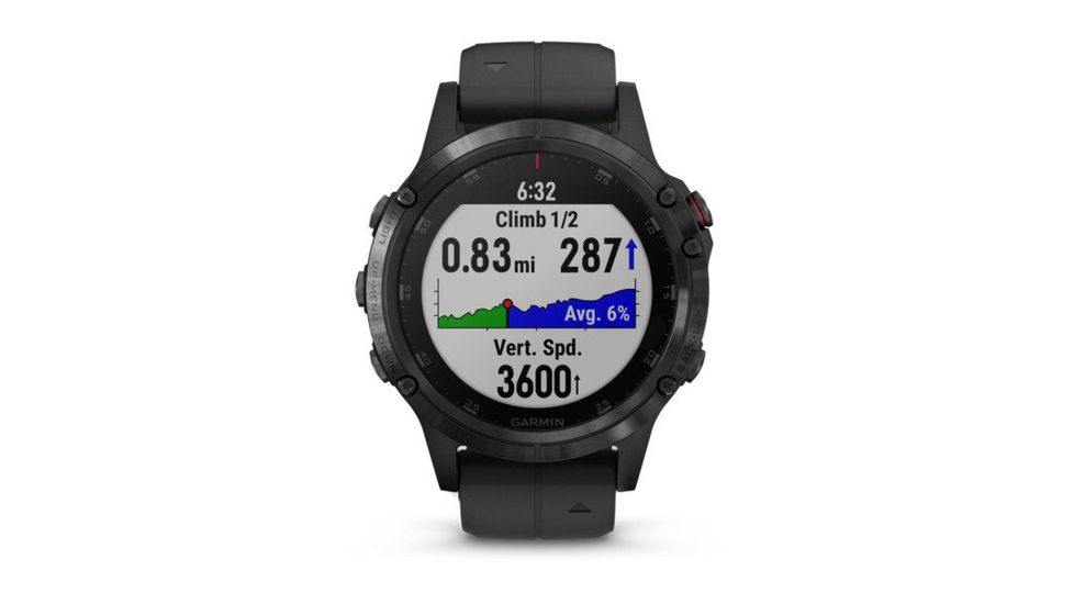 Garmin Fenix 5 Plus, Sapphire, GPS Watch, NA, Black/Black 010-01988-00