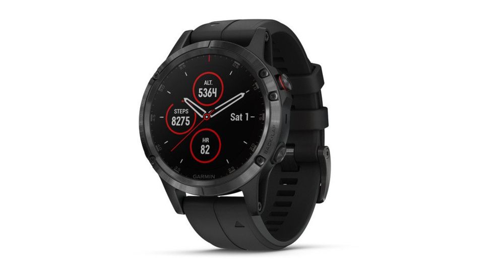 Garmin Fenix 5 Plus, Sapphire, GPS Watch, NA, Black/Black 010-01988-00
