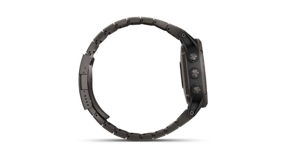 Garmin Fenix 5 Plus, Sapphire, GPS Watch, NA, Carbon Gray/DLC Ti 010-01988-02