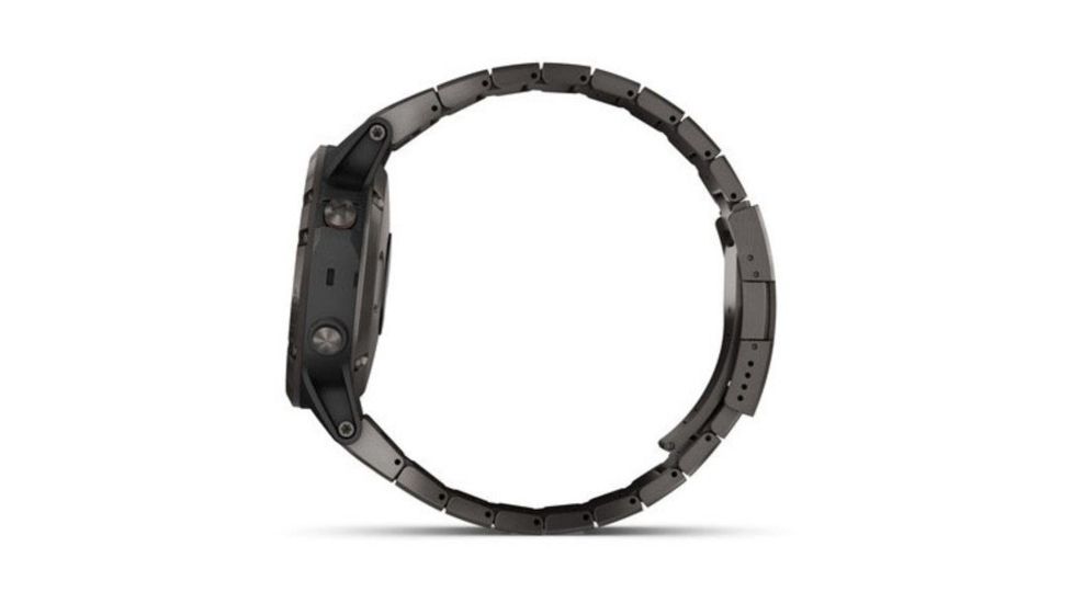 Garmin Fenix 5 Plus, Sapphire, GPS Watch, NA, Carbon Gray/DLC Ti 010-01988-02