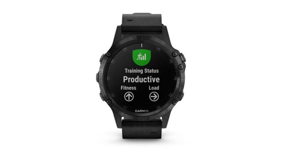 Garmin Fenix 5 Plus, Sapphire, Leather, GPS Watch, NA, Black/Black 010-01988-06