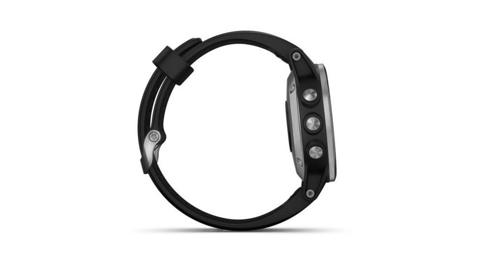 Garmin Fenix 5S Plus, Glass, GPS Watch, NA, Black/Silver 010-01987-20