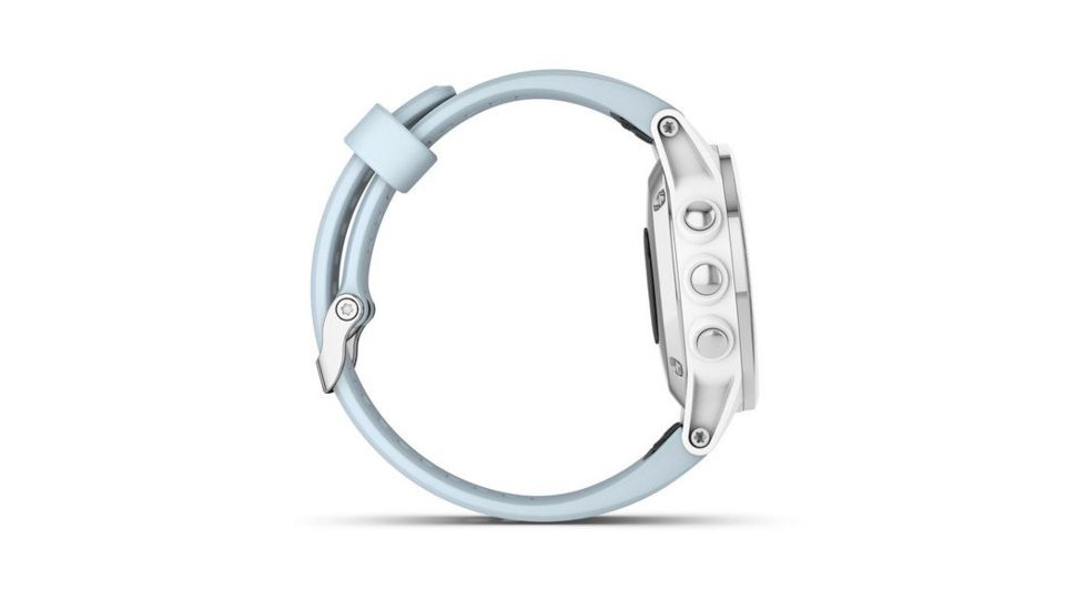 Garmin Fenix 5S Plus, Glass, GPS Watch, NA, White/Sea Foam 010-01987-22