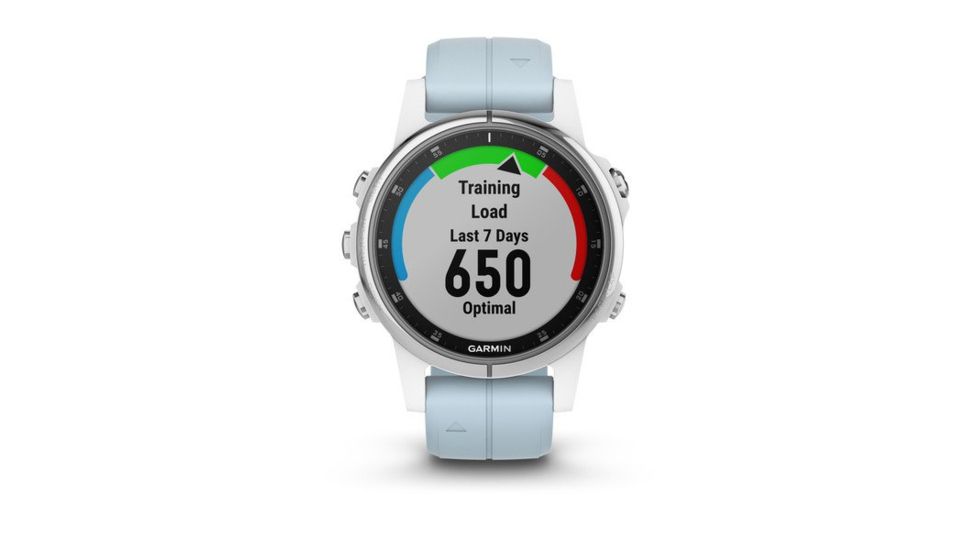 Garmin Fenix 5S Plus, Glass, GPS Watch, NA, White/Sea Foam 010-01987-22