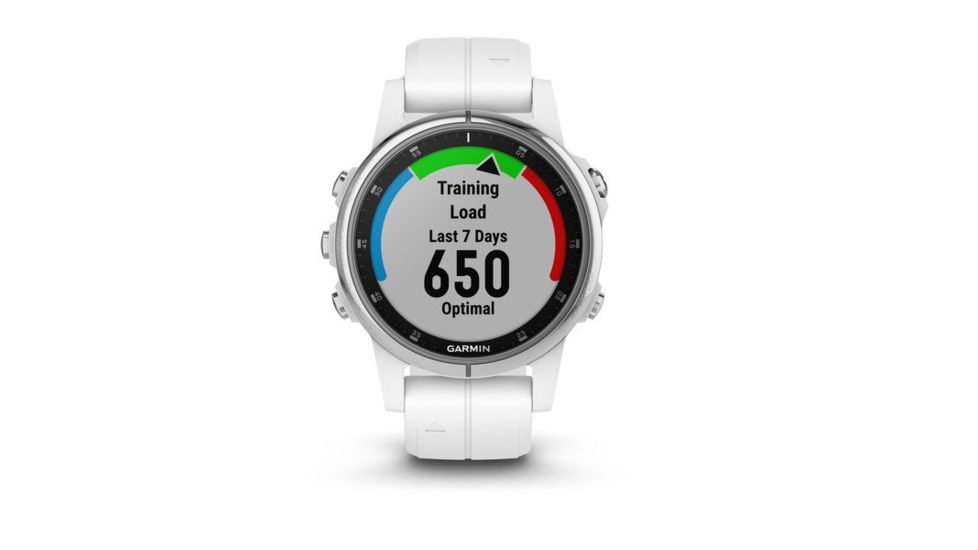 Garmin Fenix 5S Plus, Sapphire, GPS Watch, NA, White/White 010-01987-00