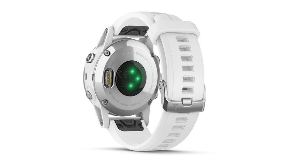 Garmin Fenix 5S Plus, Sapphire, GPS Watch, NA, White/White 010-01987-00