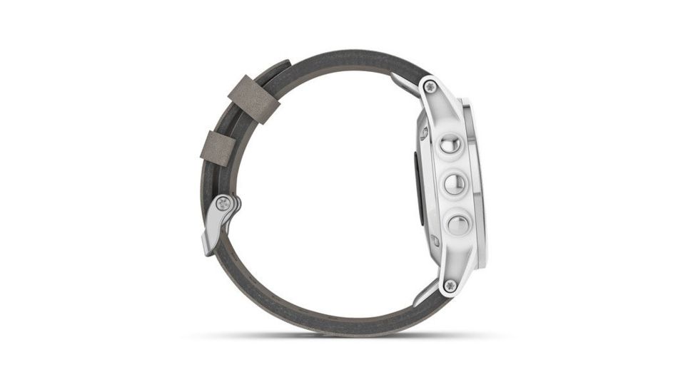 Garmin Fenix 5S Plus, Sapphire, GPS Watch, NA, White/Gray 010-01987-04