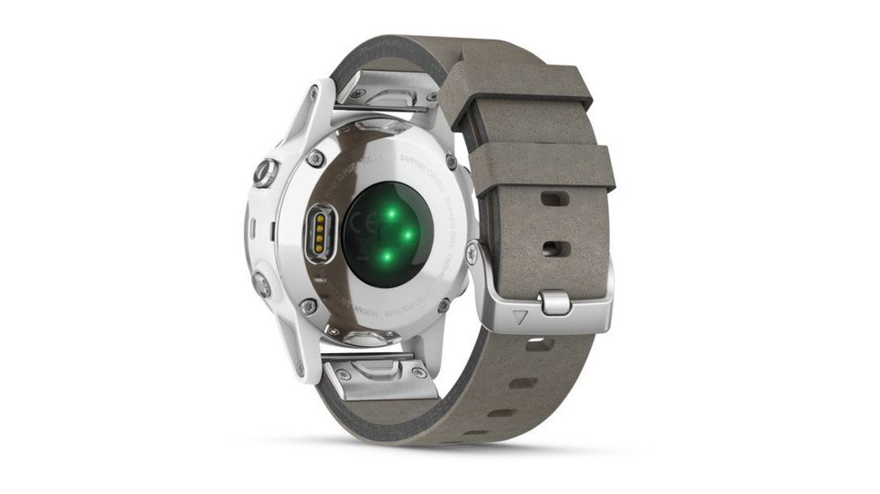 Garmin Fenix 5S Plus, Sapphire, GPS Watch, NA, White/Gray 010-01987-04