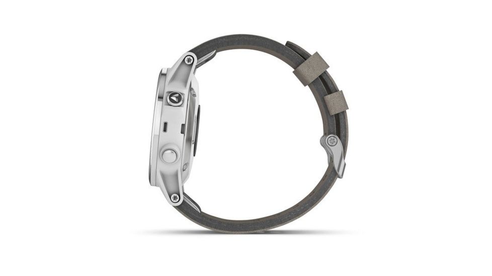 Garmin Fenix 5S Plus, Sapphire, GPS Watch, NA, White/Gray 010-01987-04