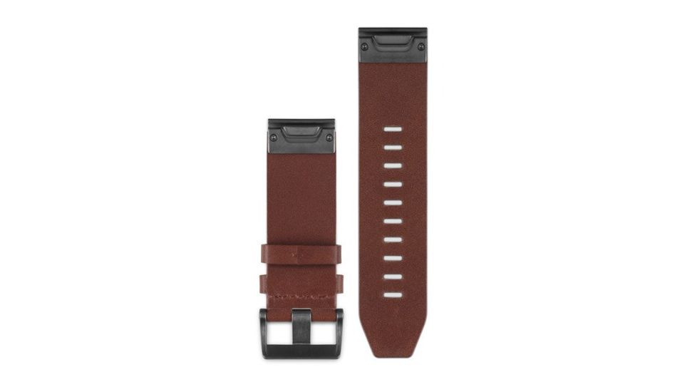 Garmin Fenix 5x 26mm QuickFit Leather Band, Brown 010-12517-04