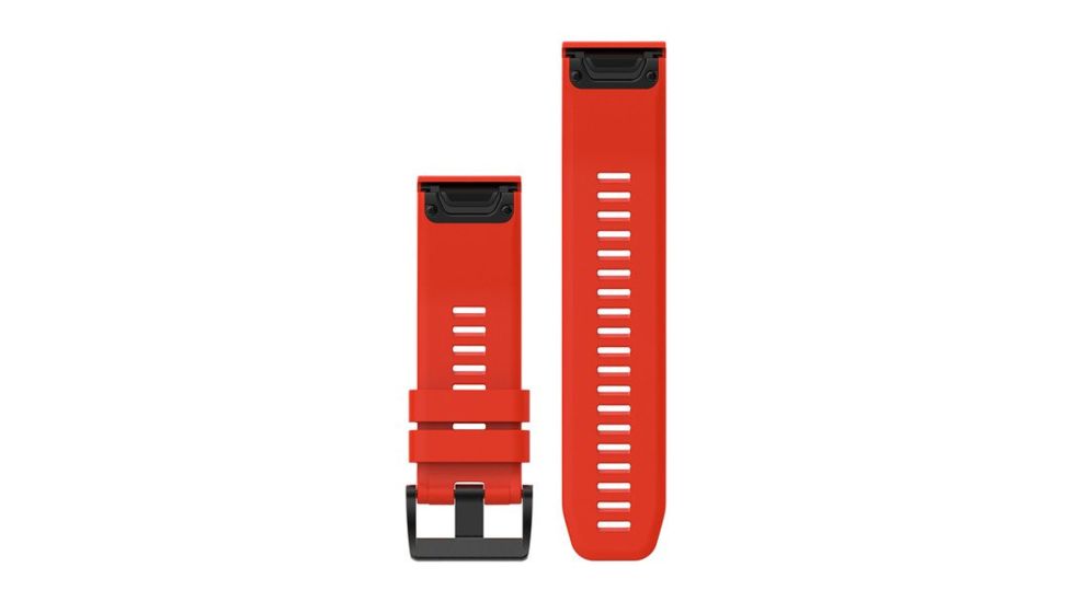 Garmin Fenix 5x 26mm QuickFit Silicone Band, Flame Red 010-12517-02