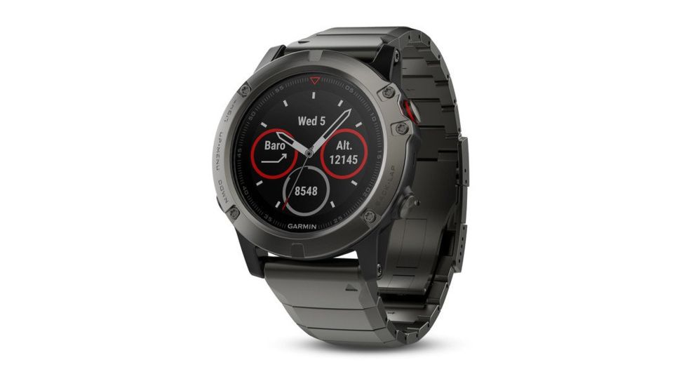Garmin fenix 5x, Sapphire, GPS Watch, US, Slate Gray/Metal 010-01733-04