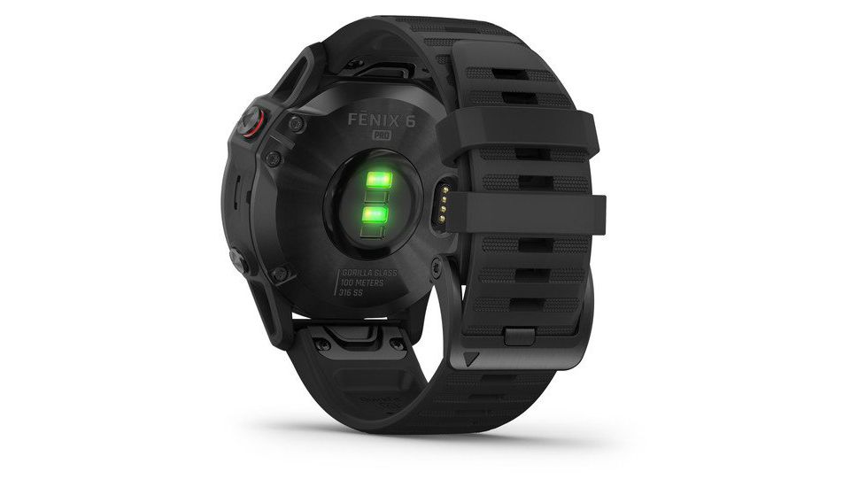 Garmin Fenix 6 Pro Multisport Fitness Watch, Black w/Black Band, 010-02158-01