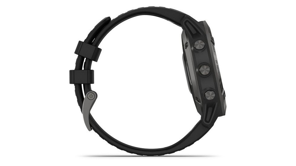 Garmin Fenix 6 Sapphire Multisport Fitness Watch, Gray w/Black Band, 010-02158-10