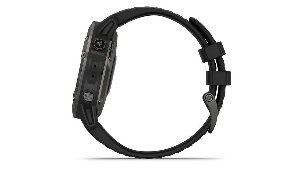 Garmin Fenix 6 Sapphire Multisport Fitness Watch, Gray w/Black Band, 010-02158-10
