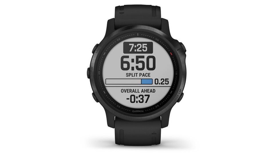 Garmin Fenix 6S Pro Multisport GPS Smartwatch, Black w/ Black Band, 010-02159-13