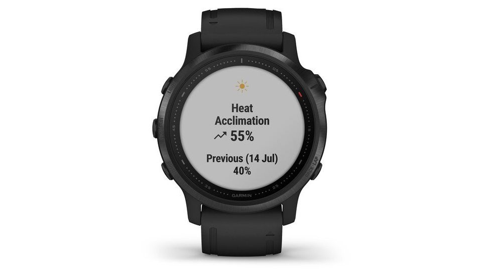 Garmin Fenix 6S Pro Multisport GPS Smartwatch, Black w/ Black Band, 010-02159-13