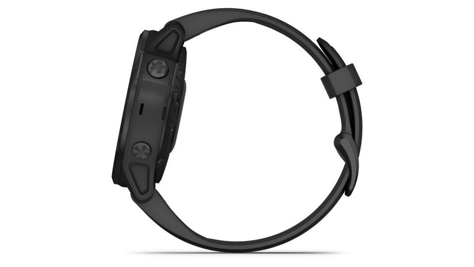Garmin Fenix 6S Pro Multisport GPS Smartwatch, Black w/ Black Band, 010-02159-13