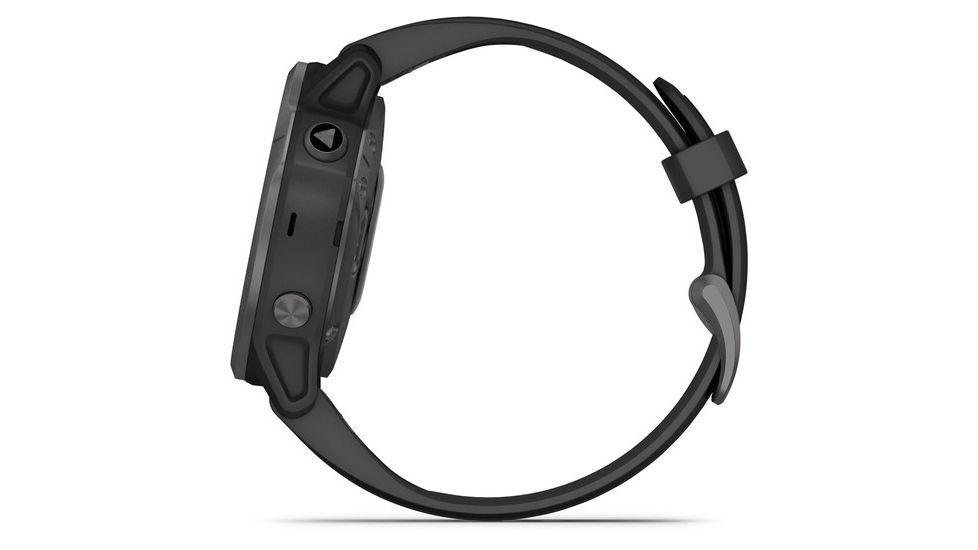 Garmin Fenix 6S Sapphire Multisport GPS Smartwatch, Carbon Grey DLC w/Black Band, 010-02159-24