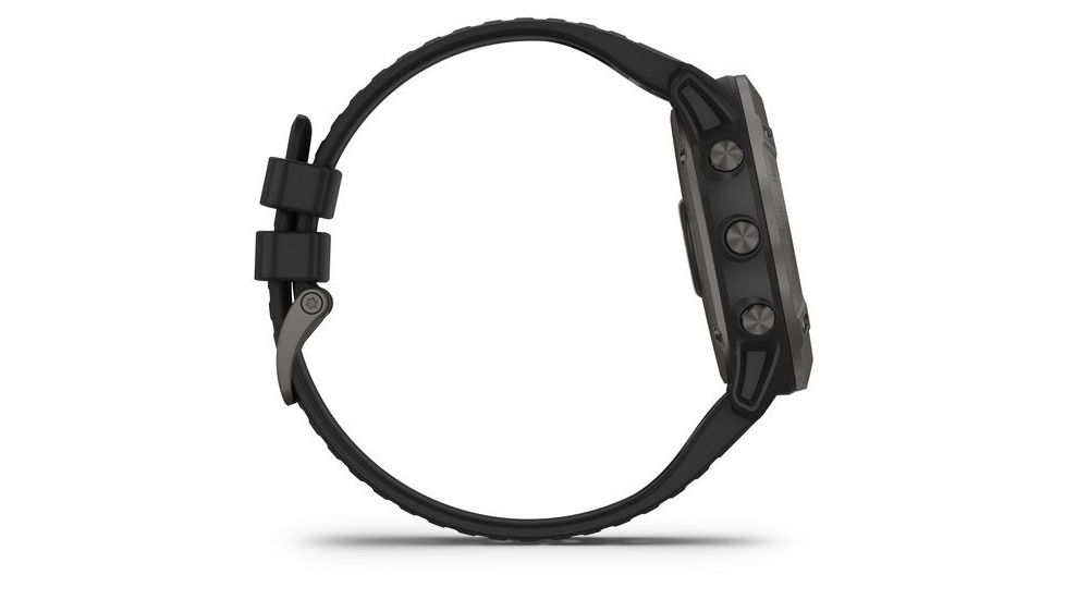 Garmin Fenix 6X Sapphire Multisport GPS Smartwatch, Carbon Gray DLC w/Black Band, 010-02157-10