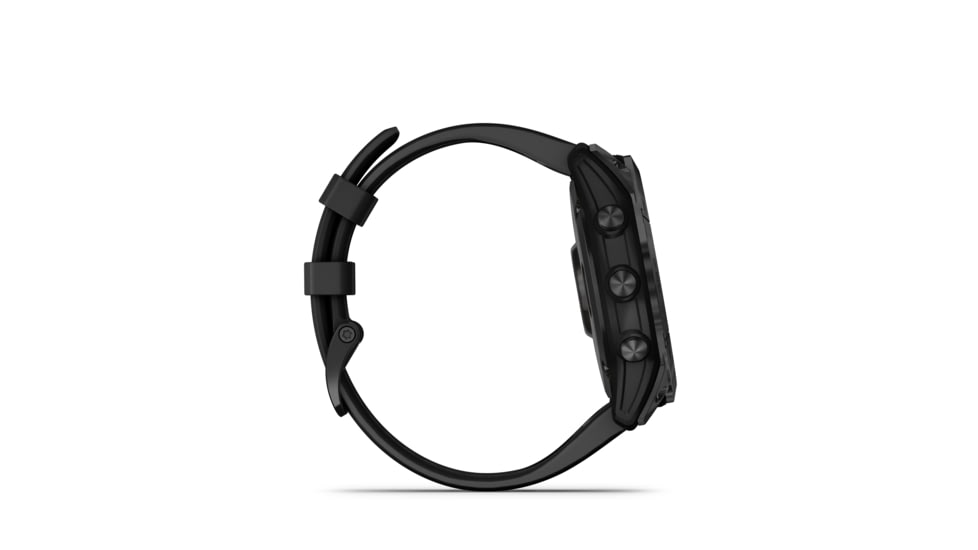 Garmin Fenix 7X Sapphire Solar Watch, Black DLC Titanium Case, Black Band, 010-02541-22