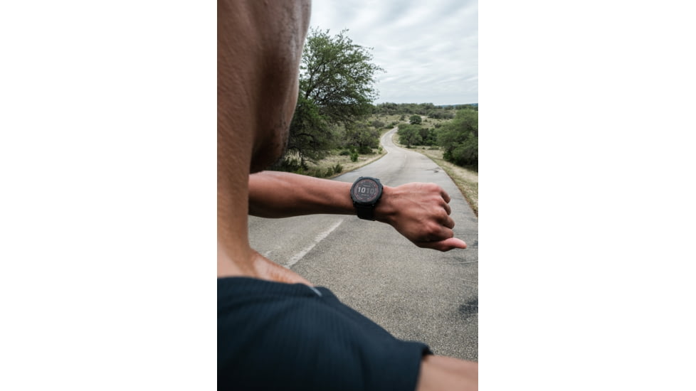 Garmin Fenix 7X Sapphire Solar Watch, Black DLC Titanium Case, Black Band, 010-02541-22