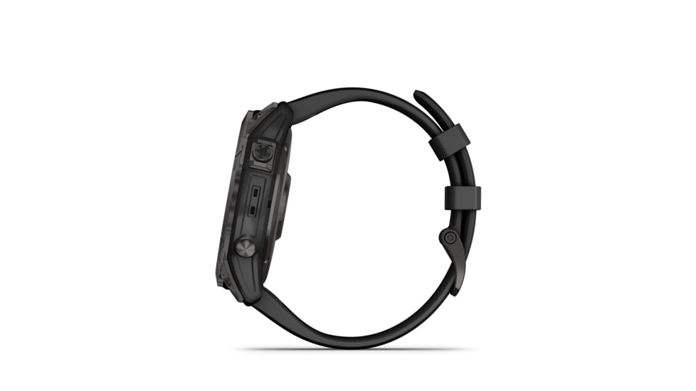 Garmin Fenix 7X Sapphire Solar Watch, Carbon Gray DLC Titanium Case, Black Band, 010-02541-10