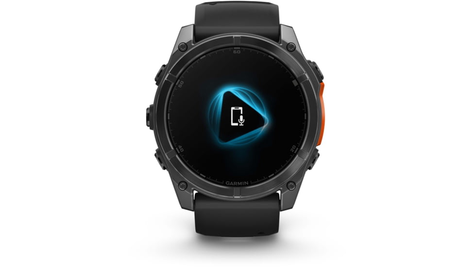 Garmin fenix 8 AMOLED 51mm GPS Watch, Slate Gray with Black Silicone Band, 010-02905-00