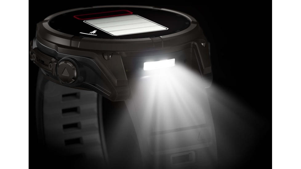 Garmin fenix 8 Sapphire Solar Edition 47mm GPS Watch, Carbon Gray DLC Titanium with Black/Pebble Gray Silicone, 010-02906-10