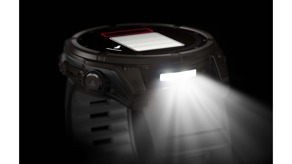 Garmin fenix 8 Sapphire Solar Edition 51mm GPS Watch, Carbon Gray DLC Titanium with Black/Pebble Gray Silicone, 010-02907-10