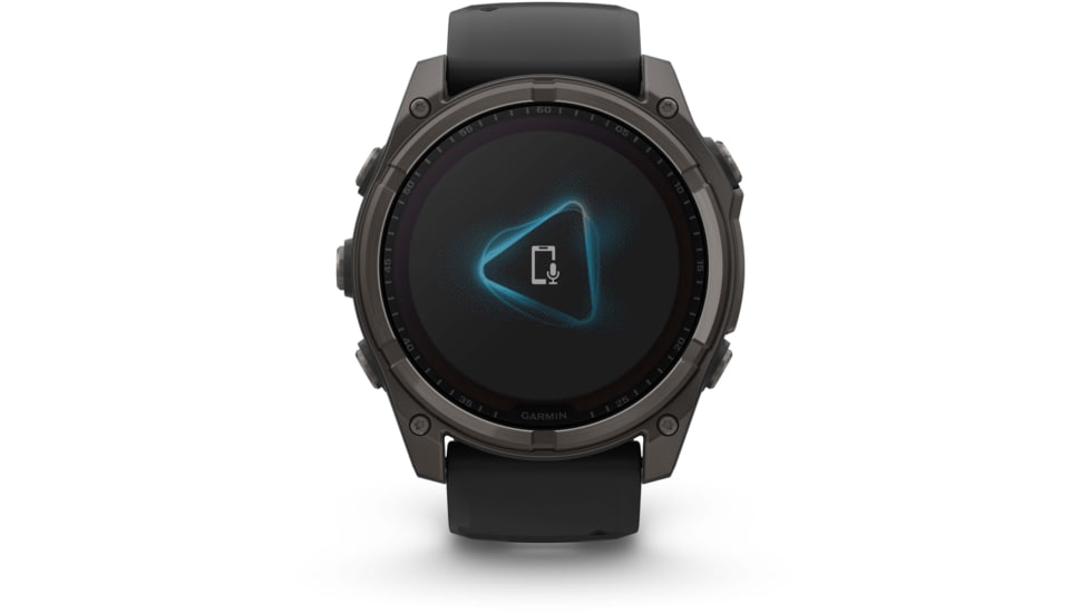 Garmin fenix 8 Sapphire Solar Edition 51mm GPS Watch, Carbon Gray DLC Titanium with Black/Pebble Gray Silicone, 010-02907-10